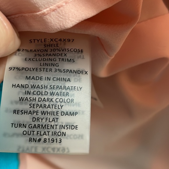 Anthropologie Tracy Resse Painterly Pastel Mini Sleeveless V-Neck Dress - Picture 12 of 12